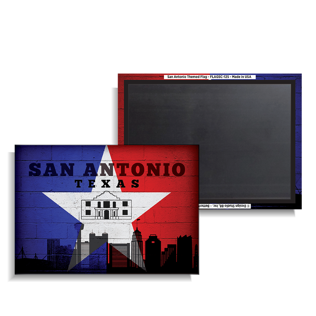 San Antonio Themed Flag