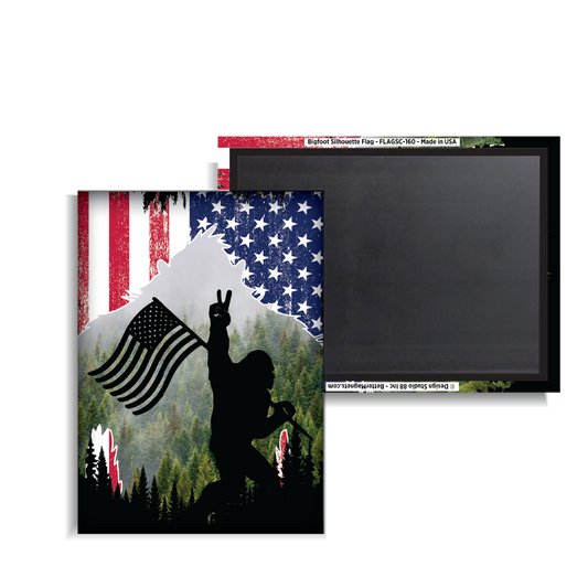 Bigfoot Silhouette Flag