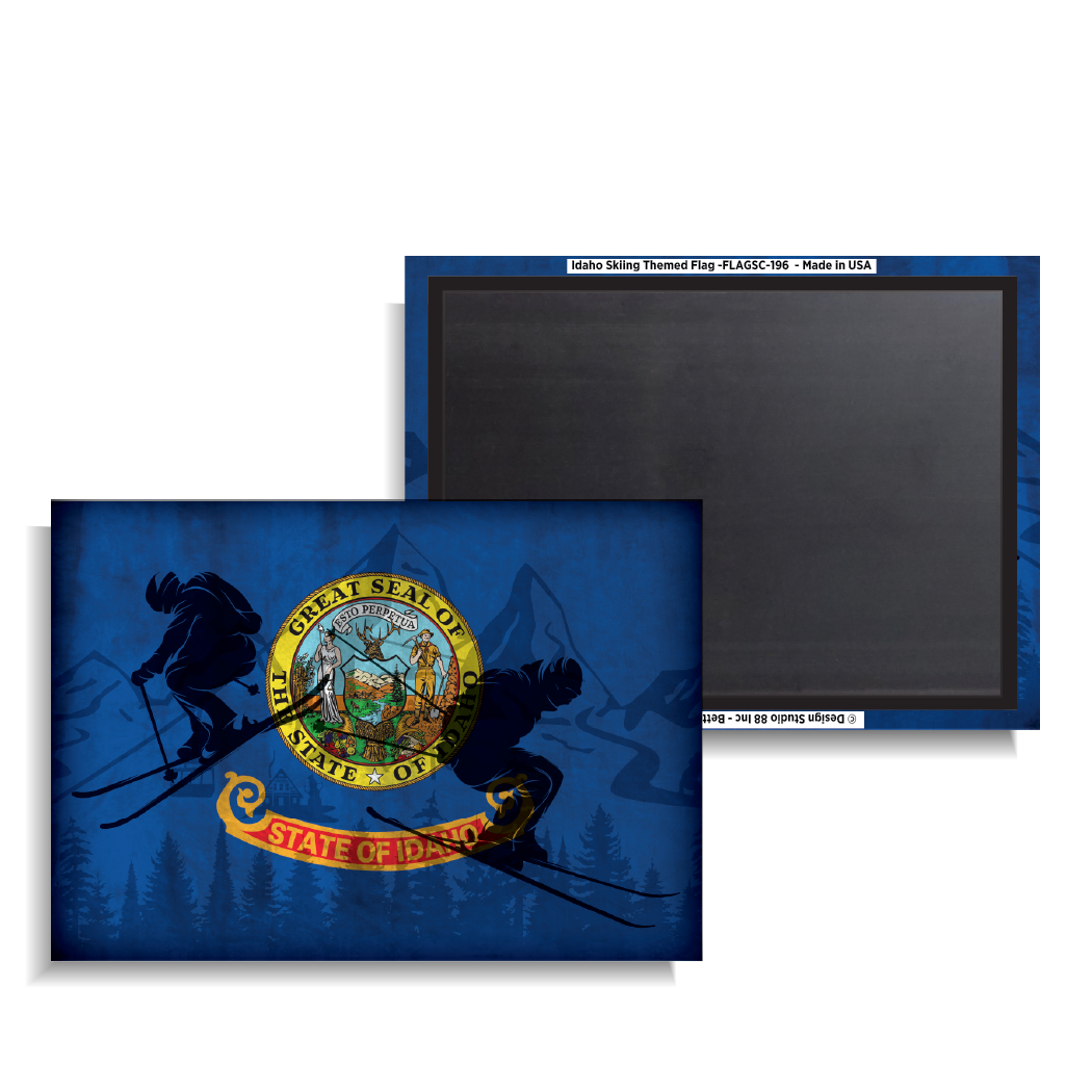 Idaho Skiing Themed Flag