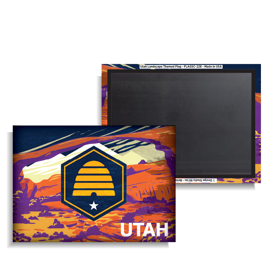 Utah Landscape Themed Flag