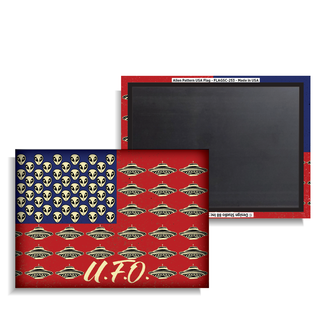 Alien Pattern USA Flag