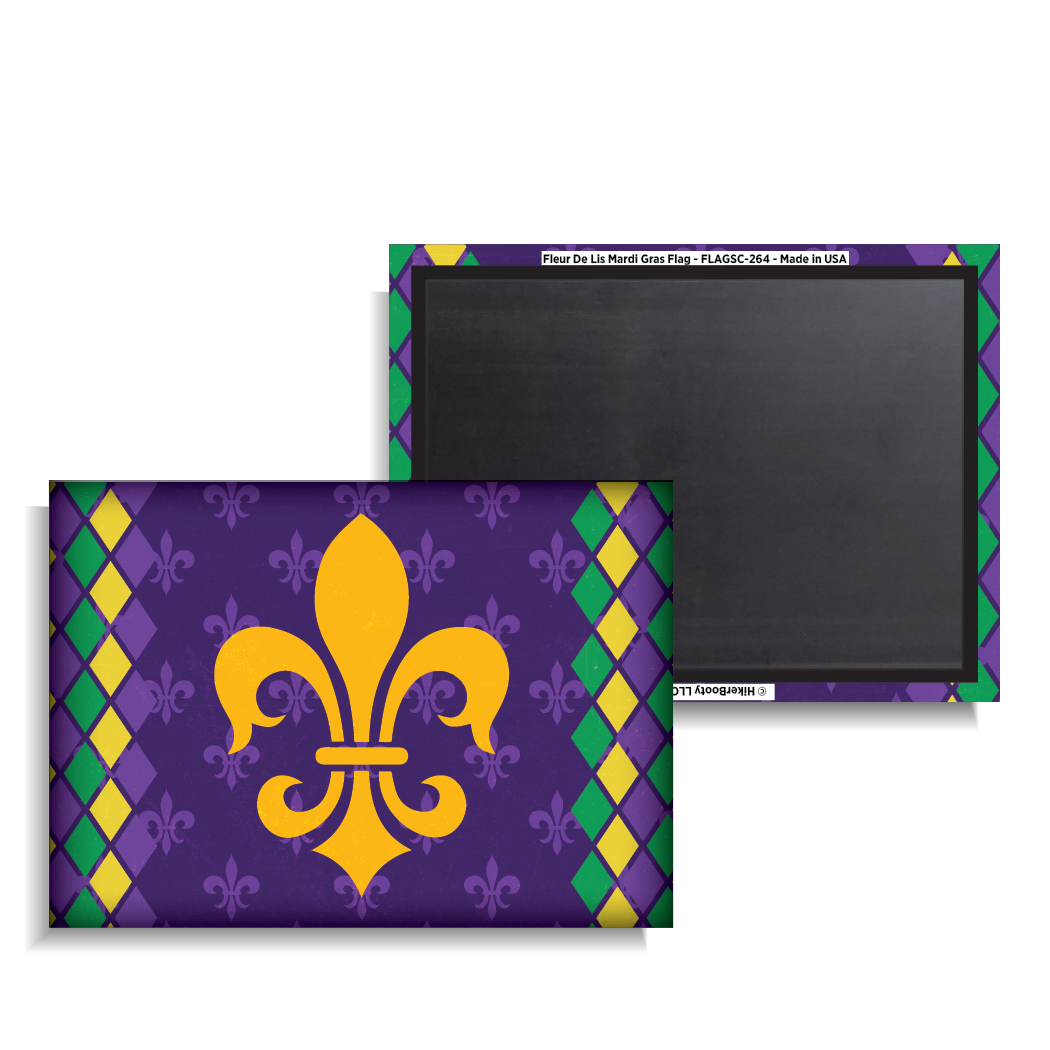 Fleur De Lis Mardi Gras Flag