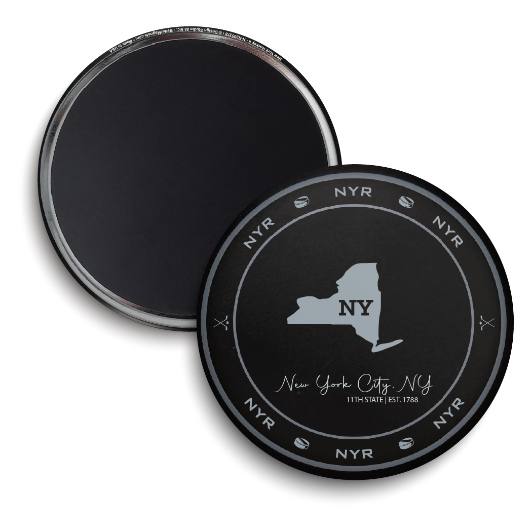 New York II Hockey Puck