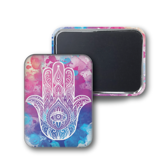 Watercolor Hamsa Amulet