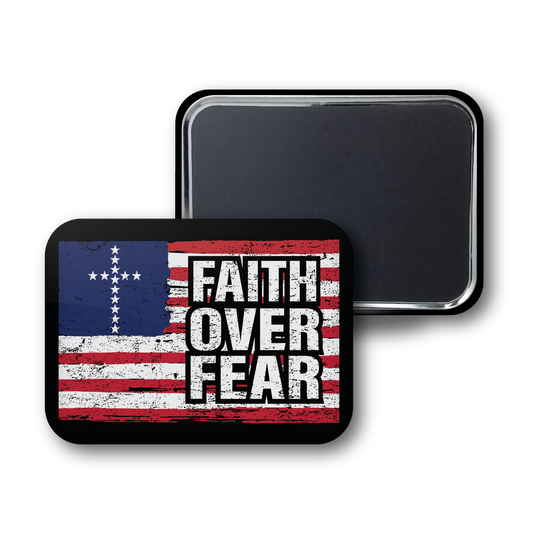 Faith Over Fear Us Flag