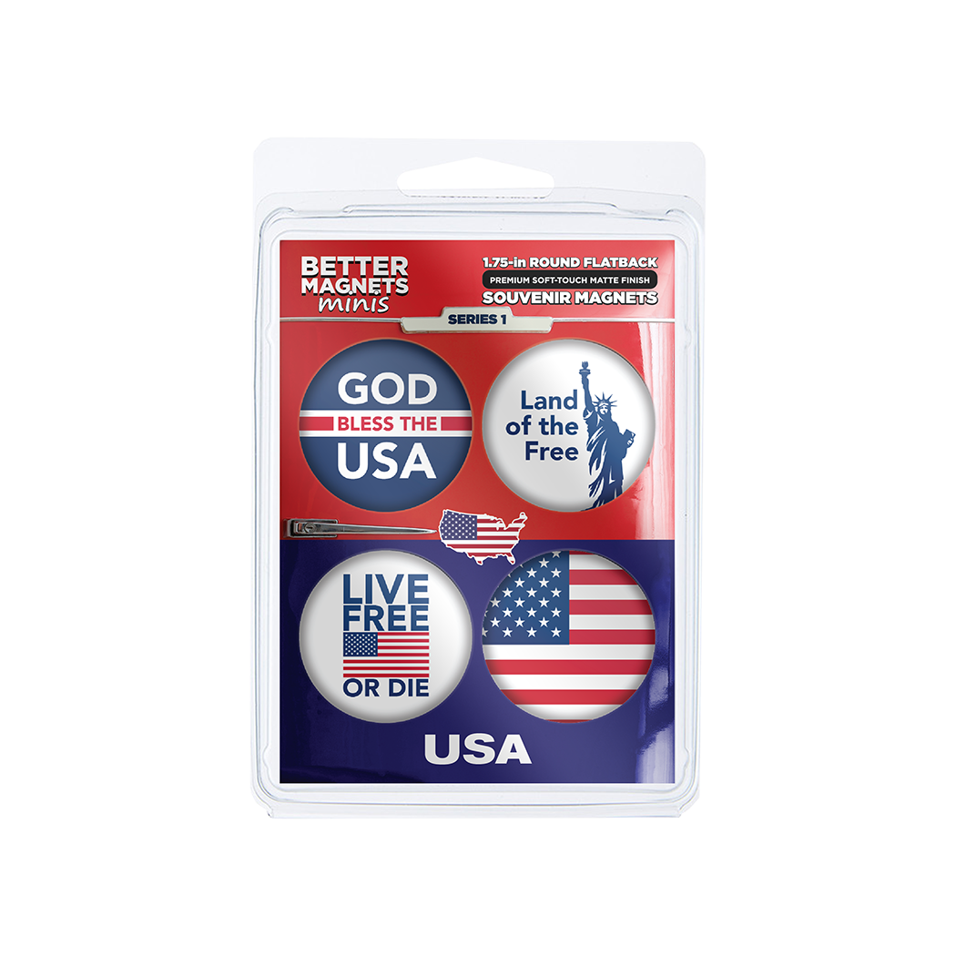 USA Magnets Series 1 | BM minis 4-Pack
