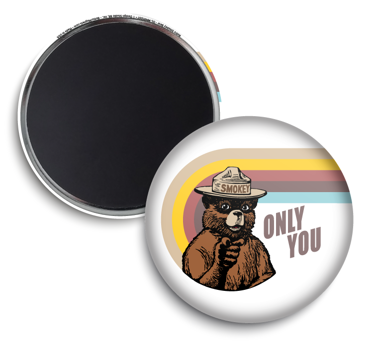 Smokey Bear 1.75-in Round Better Minis 4-Pack | Series 1 | Officially Licensed Smokey Bear