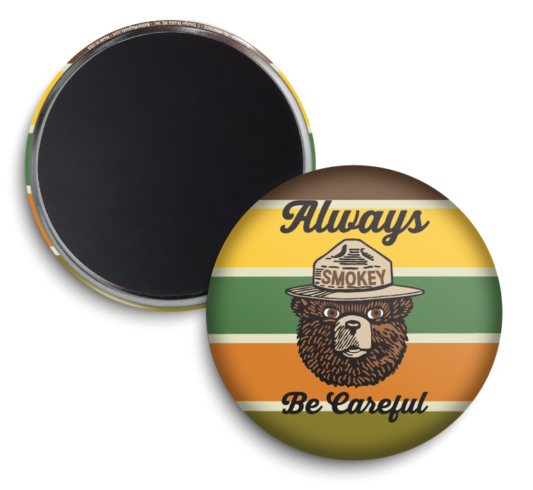 Smokey Bear 1.75-in Round Better Minis 4-Pack | Series 1 | Officially Licensed Smokey Bear