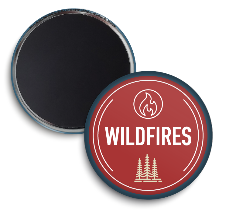 Smokey Bear 1.75-in Round Better Minis 4-Pack | Series 3 | Officially Licensed Smokey Bear
