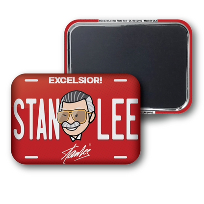 Stan Lee Red License Plate