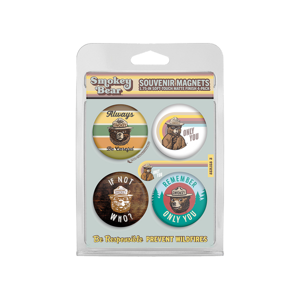 Smokey Bear Series 3 Minis 4-Pack (Retro)