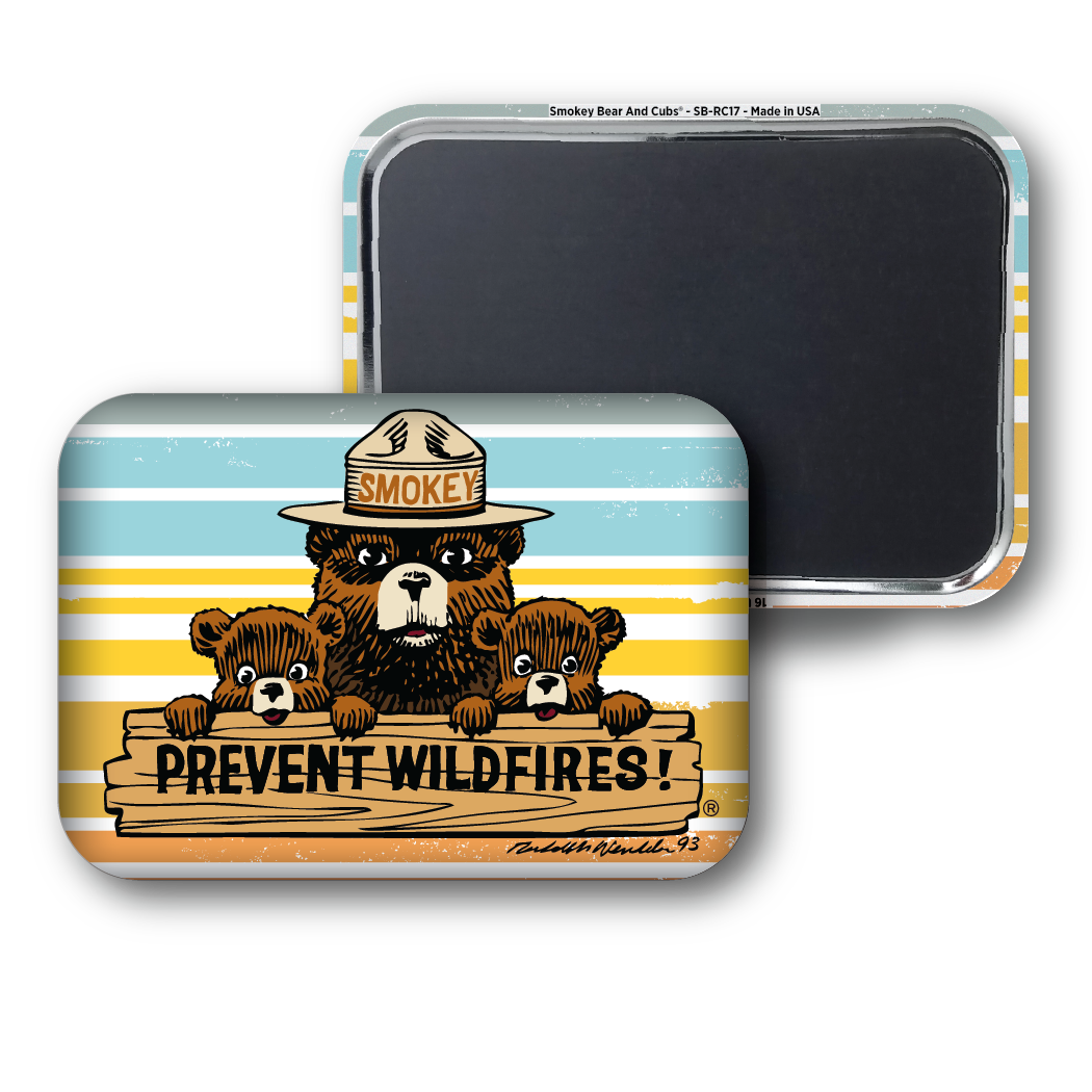 Smokey Bear And Cubs
