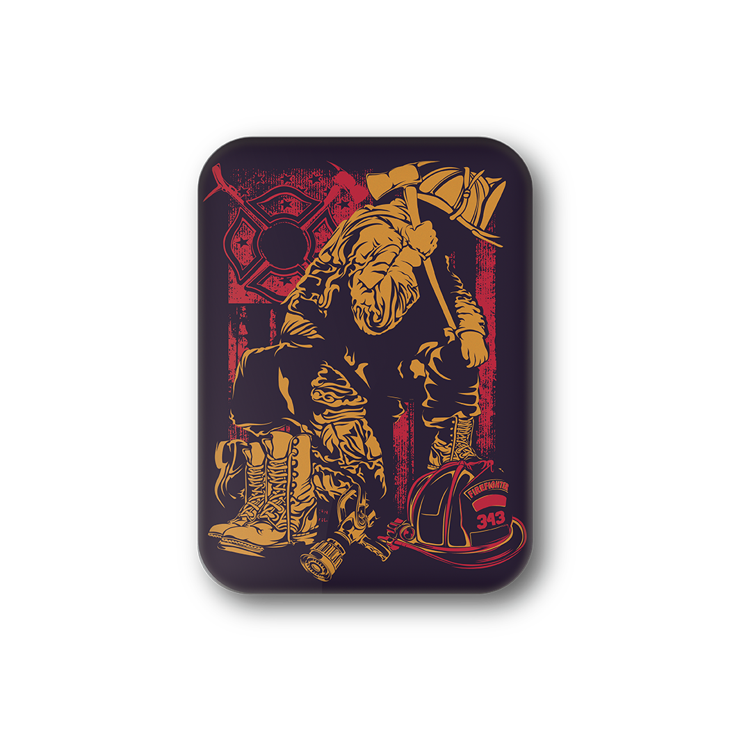 Kneeling Firefighter