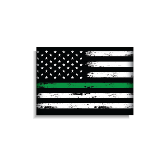 USA Green Stripe Flag