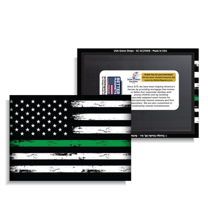 USA Green Stripe Flag