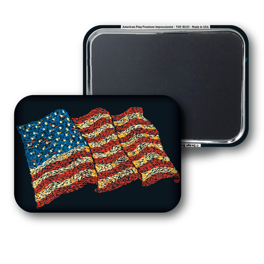 American Flag Freedom Impressionist - Tobe