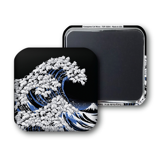 Kanagawa Cat Wave Black - Tobe