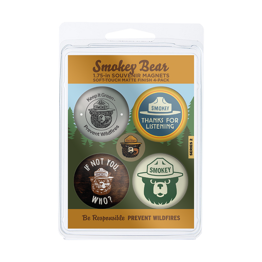 Smokey Bear 1.75-in Round Better Minis 4-Pack | Series 2 | Officially Licensed Smokey Bear